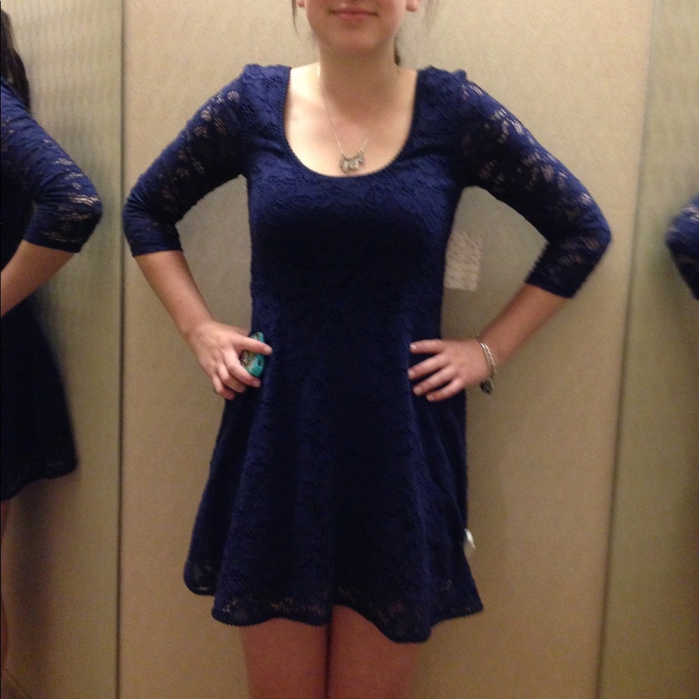 Free People Purple Lace Dress